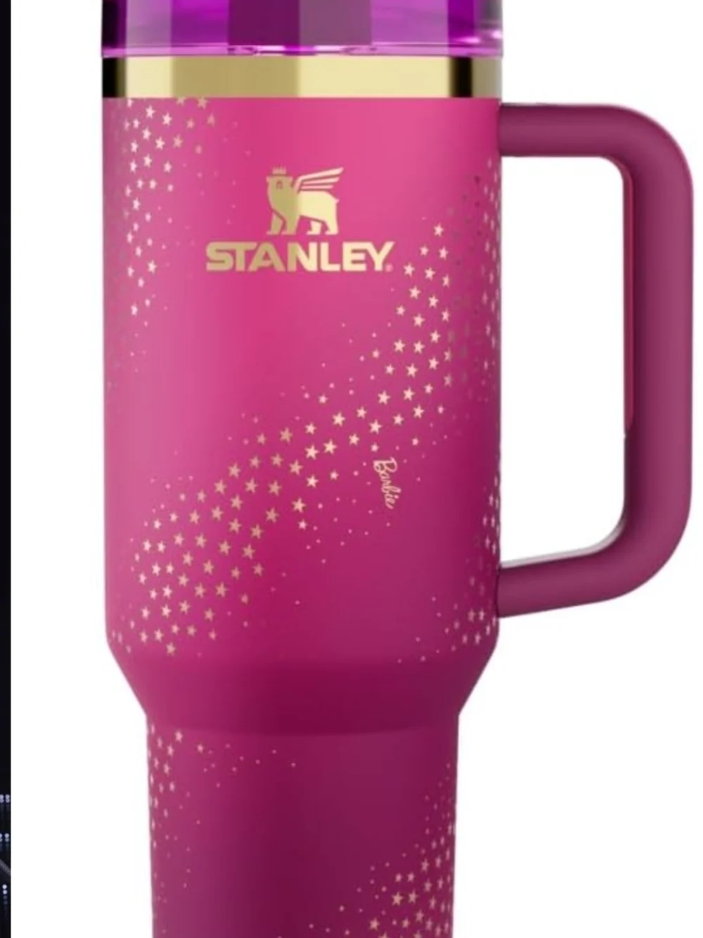 Stanley Pink Travel Mug with Gold Accents - Barbie Edition - Picture 3 of 5